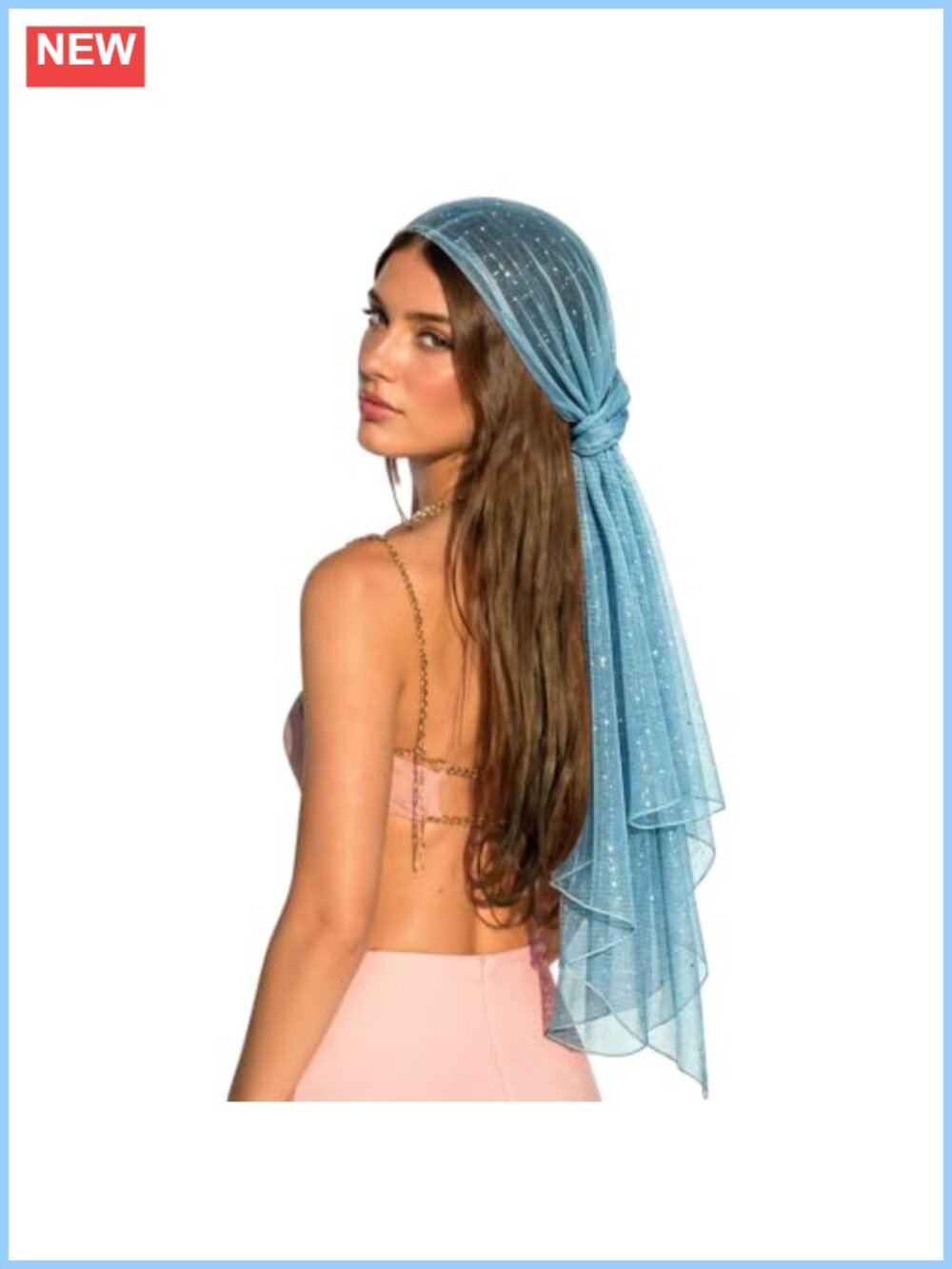 Sequin Mesh Scarf Lightweight Shawl Wrap Bandana Hijab Headscarf